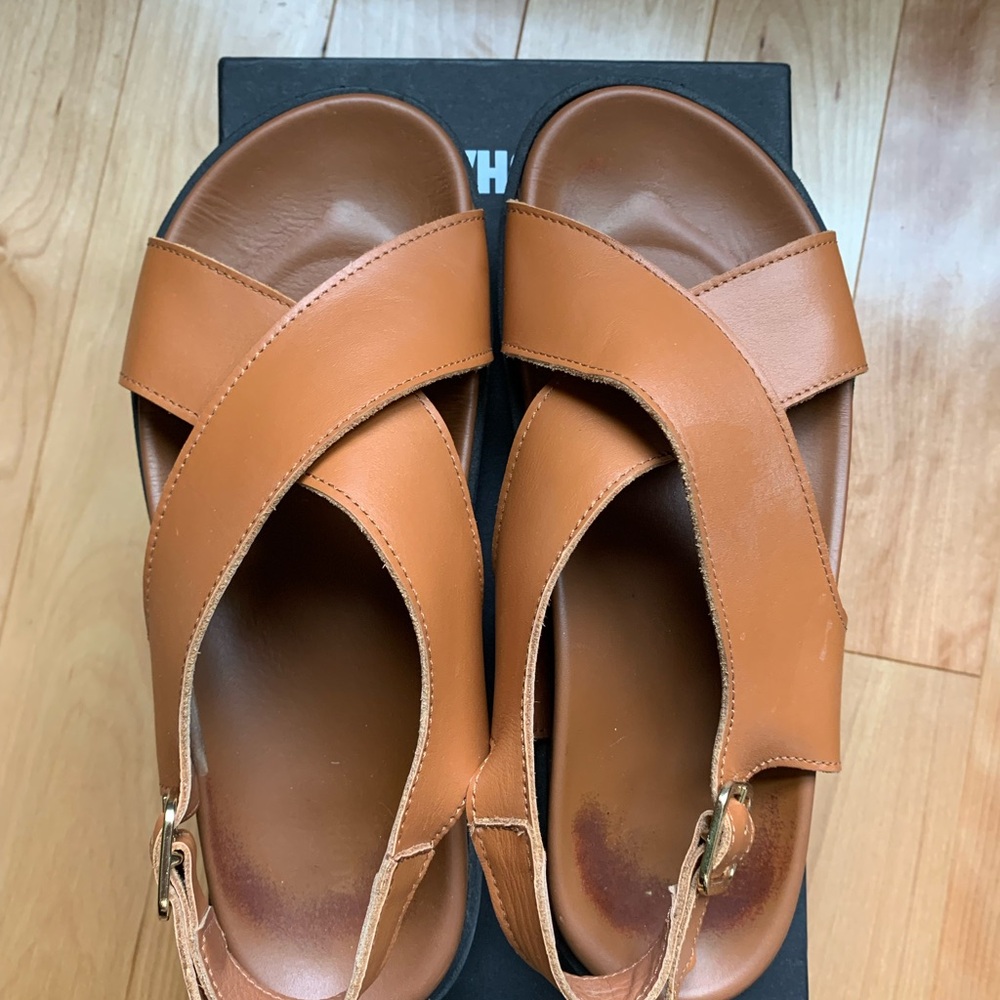 ALOHAS Nico Tan Leather Sandals